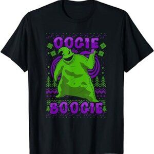 Disney Nightmare Before Christmas Oogie Boogie Ugly Sweater Holiday T-Shirt 73